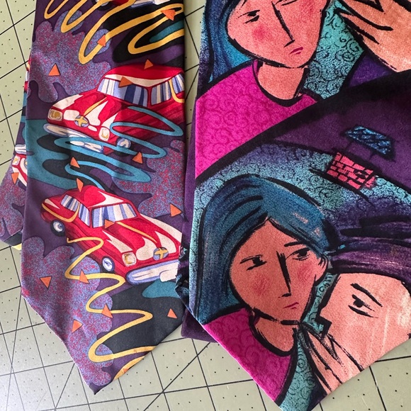 The Beatles Colorful Artistic Ties Set - Picture 2 of 6